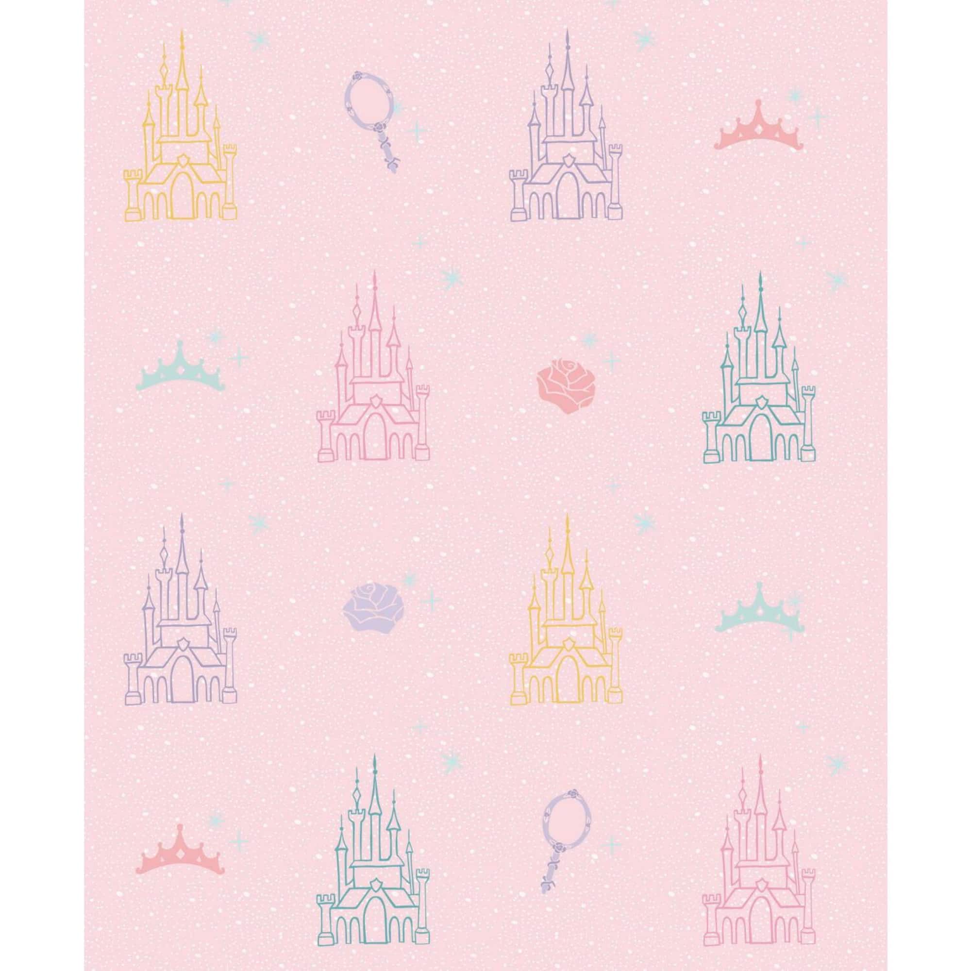 RoomMates Disney Princess Castle Peel & Stick Wallpaper